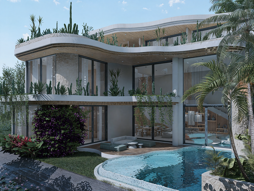 LUXURIOUS 4 BEDROOM VILLA FOR SALE LEASEHOLD IN ULUWATU BE-1407 